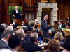 Speaker Geoff Regan, sitting on the green chair, keeps a close watch over question period. “You’d think it was Grade Five,” he said.