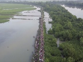 Over 500,000 Rohingya Muslim refugees have fled violence in Myanmar and arrived in Bangladesh over the past seven weeks.