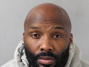 This booking mug provided by the Metro Nashville Police Department shows Derrick Mason. Mason, a wide receiver who played 15 seasons in the NFL, has been charged with felony aggravated domestic assault and misdemeanor vandalism. Metro Nashville Police said in a release that Mason, 43, turned himself in Monday night, Oct. 30, 2017. (AP Photo/Metro Nashville Police Department via AP)