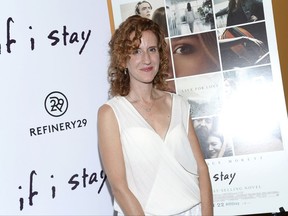 FILE - In this Monday, Aug. 18, 2014, file photo, author and executive producer Gayle Forman attends a special screening of "If I Stay" at the Landmark Sunshine Cinema in New York. Viking told The Associated Press on Tuesday, Oct. 24, 2017, that Forman's new book coming in March is called "I Have Lost My Way." It's the story of three alienated teens and what happens when they encounter each other in Central Park. (Photo by Evan Agostini/Invision/AP, File)