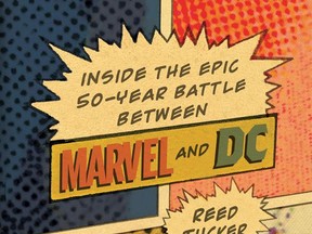 This image released by Da Capo Press shows "Slugfest: Inside the Epic, 50-year Battle between Marvel and DC," by Reed Tucker. (Da Capo Press via AP)