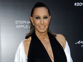 FILE - In this June 7, 2017 file photo, Donna Karan attends the 2017 Urban Zen Stephan Weiss Apple Awards in New York. Karan says she is apologetic and embarrassed about the remarks she made last week that suggested sexual harassment victims were "asking for it" by the way they dressed. Her comments on a red carpet touched off outrage online in wake of allegations against fallen mogul Harvey Weinstein. (Photo by Christopher Smith/Invision/AP, File)