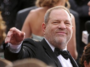 Harvey Weinstein arrives at the Oscars at the Dolby Theatre in Los Angeles. On Oct. 14, 2016, the Academy of Motion Picture Arts and Sciences revoked Weinstein's membership.