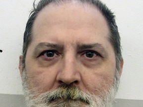This undated photo provided by Alabama Department of Corrections shows Alabama inmate Jeffery Borden in Atmore, Ala. An Alabama inmate won a last-minute stay of execution Thursday, Oct. 5, 2017, just hours before he was set to receive a lethal injection. A federal judge temporarily halted the execution of Borden, 56, as Borden and other Alabama inmates challenge the humaneness of the state's lethal injection procedure. The state attorney general's office said it would not appeal that evening because there was not enough time to fight the matter to the U.S. Supreme Court before the death warrant expired at midnight. (Alabama Department of Corrections, via AP)