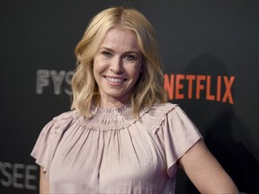FILE - In this May 23, 2017, file photo, Chelsea Handler arrives at the Netflix Comedy Panel For Your Consideration Event at the Netflix FYSee Space in Beverly Hills, Calif. Handler announced on Oct. 18, 2017, that she is ending her Netflix talk show after two seasons in order to focus on political activism. (Photo by Richard Shotwell/Invision/AP, File)