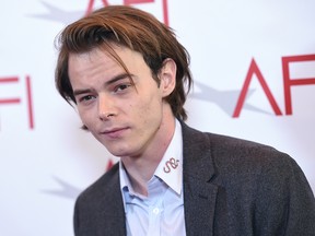 In this Jan. 6, 2017 file photo, Charlie Heaton arrives at the AFI Awards at the Four Seasons Hotel in Los Angeles.