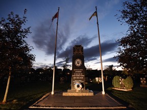 The cenotaph at Oakville's St. Volodymyr Ukrainian Cemetery, Wednesday, October 25, 2017.