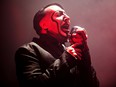 Manson performs at the Shaw Conference Centre in Edmonton, Alta., on Thursday, April 2, 2015.