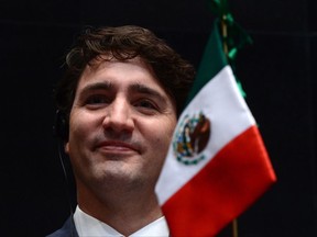 Canadian Prime Minister Justin Trudeau takes attends the Mexican Senate where he delivered a speech to the Mexican Senate in Mexico City on Friday, Oct. 13, 2017. THE CANADIAN PRESS/Sean Kilpatrick
