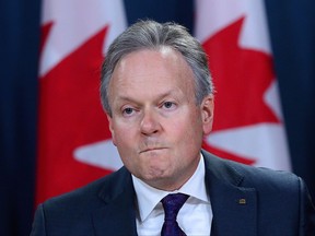 Bank of Canada Governor Stephen Poloz holds a press conference at the National Press Gallery in Ottawa on Wednesday, October 25, 2017. THE CANADIAN PRESS/Sean Kilpatrick