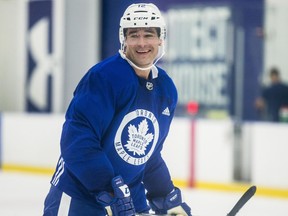 Toronto Maple Leafs forward Patrick Marleau skates in practice on Oct. 3.