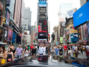 Busy Times Square in New York City was one of the targets of a foiled terror plot, authorities say.