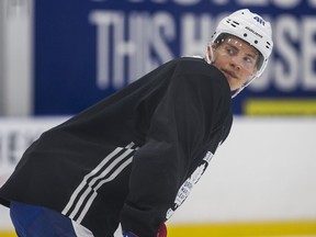 Maple Leafs defenceman Calle Rosen will make his NHL debut on Saturday night.