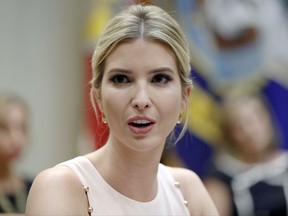 FILE - In this Aug. 2, 2017, file photo, Ivanka Trump speaks in the Roosevelt Room of the White House in Washington. Trump successfully pushed to get a family-focused tax credit included in the Republican tax overhaul proposal. She's got no time for a victory lap, though: Now comes the biggest political challenge of her time in Washington. The first daughter is lobbying to make sure an expansion of the current $1,000 child tax credit stays in the tax plan and that it's big enough to matter. Then there's the added hurdle of making sure the overall tax plan makes it over the finish line. (AP Photo/Alex Brandon, File)
