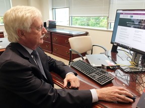 Dr. George Koob, director of the National Institute on Alcohol Abuse and Alcoholism at the National Institutes of Health, is shown Tuesday, Sept. 19, 2017, in his office in Rockville, Md. Koob's agency is releasing a novel online tool to help people get a better shot at high-quality care for alcohol problems _ directories of treatment providers paired with the questions to ask before signing up.  (AP Photo/Lauran Neergaard)