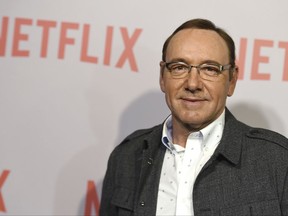 In this April 27, 2015 file photo, Kevin Spacey arrives at the Q&A Screening of "The House Of Cards" at the Samuel Goldwyn Theater in Beverly Hills, Calif.