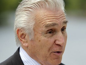 FILE - In this June 10, 2011 file photo, Rep. Maurice Hinchey, D-N.Y. speaks in Fort Edward, N.Y. Former U.S. Rep. Hinchey, a veteran lawmaker known for pressing to protect the environment during a career that spanned from the era of the Love Canal toxic waste site to the recent debate over natural-gas fracking, has died at age 79. Hinchey, a Democrat, died Wednesday, Nov. 22, 2017, at his home in Saugerties, in the Hudson Valley, his family said in a statement on his Facebook page. (AP Photo/Mike Groll, File)