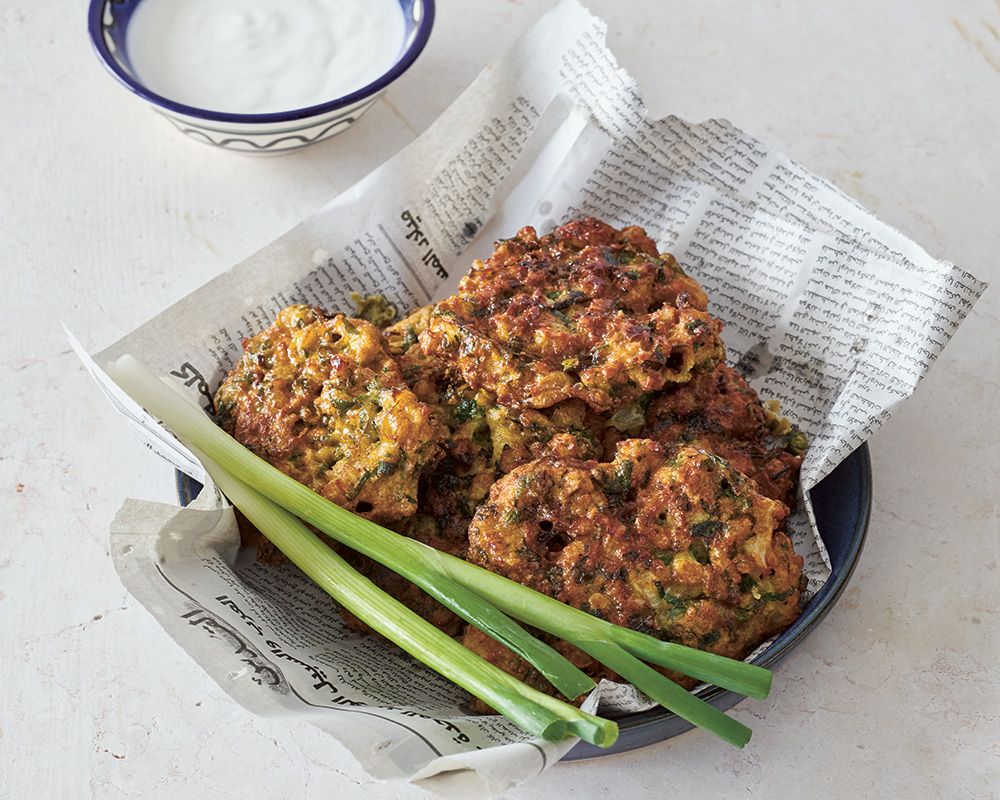 Cook this Crisp and savoury Palestinian cauliflower fritters fit for a