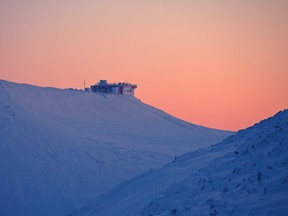 The Polar Environmental Atmospheric Research Laboratory at the northern tip of Ellesmere Island in March 2012.