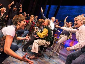The cast of "Come From Away," are shown in a 2016 handout photo. The Canadian theatrical production THE CANADIAN PRESS/HO-Matthew Murphy