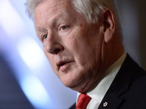 Bob Rae, special envoy to Myanmar, holds a press conference in the foyer of the House of Commons on Parliament Hill in Ottawa on Monday, October 23, 2017. Former federal Liberal leader and Ontario premier Rae says it is critical further information to be made available about mercury contamination in Grassy Narrows First Nation, adding it's clear findings were not "forthcoming." THE CANADIAN PRESS/Sean Kilpatrick