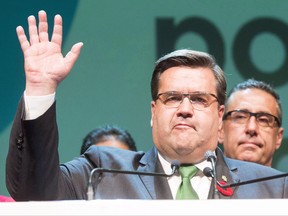 Outgoing Mayor Denis Coderre makes his concession speech after losing the municipal election Sunday, November 5, 2017 in Montreal. Outgoing Montreal mayor Denis Coderre will hold a news conference at city hall this morning, three days after his stunning defeat by Valerie Plante.THE CANADIAN PRESS/Ryan Remiorz