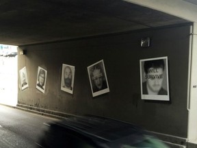 A comedian from the United Kingdom says photos of her and her colleagues, shown in a handout, were used without their knowledge in artwork funded by the city of Calgary."Snapshots", a series of giant photographs, was installed along the 4 Street S.W. underpass in 2015 at a cost of $20,000.The city has a photo of the installation on its website.THE CANADIAN PRESS/HO-City of Calgary MANDATORY CREDIT