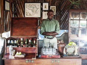 The bar at Camp Kalahari on the Makgadikgadi Pans Game Reserve