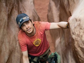 James Franco in 127 Hours as Aron Ralston.