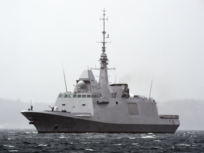 A FREMM frigate sails off the coast of France in 2016.