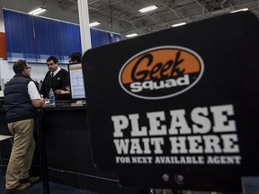 Best Buy says that its Geek Squad repair technicians do not search customers’ computers for illicit material but are obligated to report it when they happen to see it.