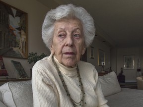 Holocaust survivor Gerda Frieberg at her Toronto home.