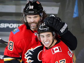 Jaromir Jagr thinks Johnny Gaudreau should be a perennial contender for the Art Ross Trophy.