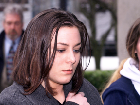 Kelly Ellard outside court in March 2000.