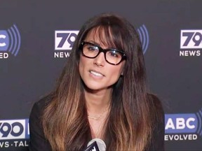In this still image taken from video provided by KABC-TV, Los Angeles radio anchor Leeann Tweeden discusses her allegations of sexual harassment by Al Franken during a 2006 overseas USO tour, before he became a U.S. senator from Minnesota, at ABC7 studios in Glendale, Calif., Thursday, Nov. 16, 2017. Franken faces a storm of criticism and a likely ethics investigation. He is the first member of Congress caught up in the recent wave of allegations of sexual abuse and inappropriate behavior. Franken has apologized, and Tweeden said she accepted his apology. (KABC-TV via AP)