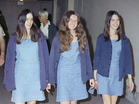 Charles Manson followers, from left: Susan Atkins, Patricia Krenwinkel and Leslie Van Houten.