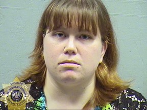 This photo provided by St. Tammany Parish Sheriff's Office shows Heather Marcotte.  Marcotte, a preschool teacher, was arrested Wednesday, Nov. 2, 2017, after being fired from Northlake Christian School in Covington, La., where she told police she bit a 2-year-old student on the face. (St. Tammany Parish Sheriff's Office via AP)
