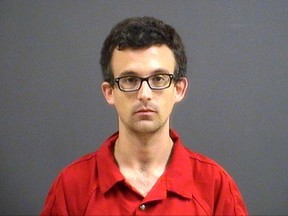 This undated photo provided by the Chesterfield County Police Department shows Frank X. Altimari, who was arrested Saturday, Nov. 4, 2017, in Richmond, Va., and charged in connection with the slaying of his father, Nicholas Altimari. Authorities believe he hit his father with a vehicle and then struck him with an ax. Altimari was found dead at his Chesterfield, Va., home on Saturday. (Chesterfield County Police Department via AP)