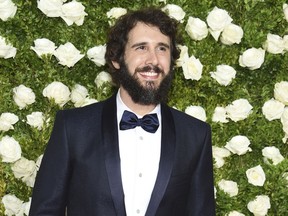 FILE - In this June 11, 2017, file photo, Josh Groban arrives at the 71st annual Tony Awards at Radio City Music Hall in New York. Netflix said Wednesday, Nov. 8, that Groban will play a straight-laced New York City detective on "The Good Cop." (Photo by Evan Agostini/Invision/AP, File)