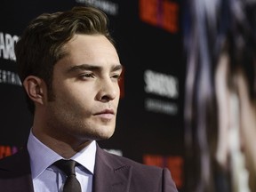 FILE - In this Sept. 24, 2013 file photo, actor Ed Westwick arrives on the red carpet at the premiere of the feature film "Romeo and Juliet" at the ArcLight Hollywood, in Los Angeles. The BBC said Friday, Nov. 10, 2017, it is pulling a new Agatha Christie adaptation from its television schedule because of a sexual assault allegation against actor Westwick. Westwick has strenuously denied the allegation.   (Photo by Dan Steinberg/Invision/AP, File)
