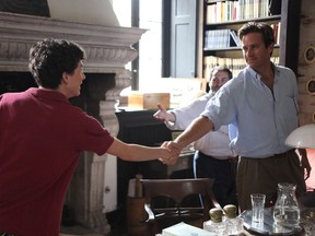 This image released by Sony Pictures Classics shows Timothée Chalamet, left, and Armie Hammer in a scene from "Call Me By Your Name."  The romantic coming-of-age film "Call Me By Your Name" has a leading six Film Independent Spirit Award nominations, followed by Jordan Peele's satirical horror "Get Out" and the Robert Pattinson thriller "Good Time" which both picked up five nominations. (Sony Pictures Classics via AP)