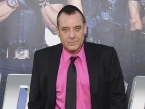 FILE - In this Aug. 11, 2014 file photo, actor Tom Sizemore arrives at the premiere of "The Expendables 3" in Los Angeles. A newly released police report details allegations that actor Tom Sizemore groped an 11-year-old girl at a Utah photo shoot in 2003. The documents released Wednesday, Nov. 15, 2017, say the child actor told police Sizemore kissed and groped her as they posed for pictures for the movie eventually titled "Born Killers." (Photo by Jordan Strauss/Invision/AP, File)