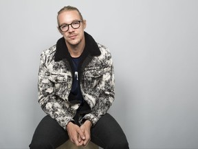 This Nov. 17, 2017 photo shows EDM star Diplo posing for a portrait session in Los Angeles. In March 2016, the Grammy-winning producer-DJ and his trio Major Lazer became one of the first American acts to take advantage of easing travel restrictions by staging a free concert in Havana, which is the subject of his new documentary on Apple Music.  (Photo by Willy Sanjuan/Invision/AP)