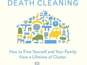This undated photo provided by Simon and Schuster shows the cover of the book "The Gentle Art of Swedish Death Cleaning," by Margareta Magnusson. (Simon and Schuster via AP)