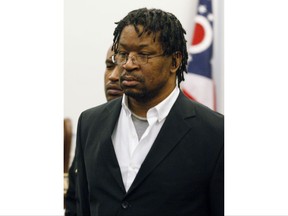 FILE - In this March 4, 2010 file photo, Anthony Kirkland appears in the Hamilton County Common Pleas courtroom in Cincinnati. The attorneys representing Kirkland, a convicted Ohio serial killer, have quit because they say he discussed his case with another attorney and they cannot ethically represent him. The judge says he will appoint new defense attorneys and Kirkland will return to court in Cincinnati on Monday, Nov. 13, 2017, after they made the request Thursday. (Cara Owsley/The Cincinnati Enquirer via AP, File)