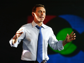 Ontario PC leader Patrick Brown outlines his party's platform for next year's provincial election in Toronto on Nov. 25, 2017.