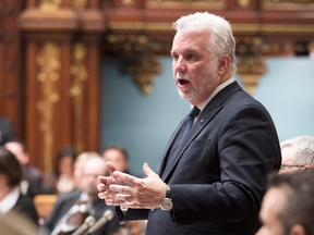 Premier Philippe Couillard: “The signal from business leaders must be clear. The language of the workplace in Quebec is French. In Quebec’s metropolis, we speak French.”