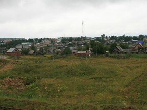 A rural village in the Ural mountains.