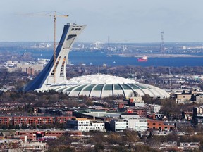 The Olympic Stadium is seen Friday, November 10, 2017 in Montreal.The Quebec government has given the go-ahead to replacing the failing roof at an estimated cost between $200 and $250 million. THE CANADIAN PRESS/Ryan Remiorz
