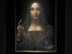A 500-year-old painting of Leonardo da Vinci's Salvator Mundi (Saviour of the World) was bought for $450 million in New York.
